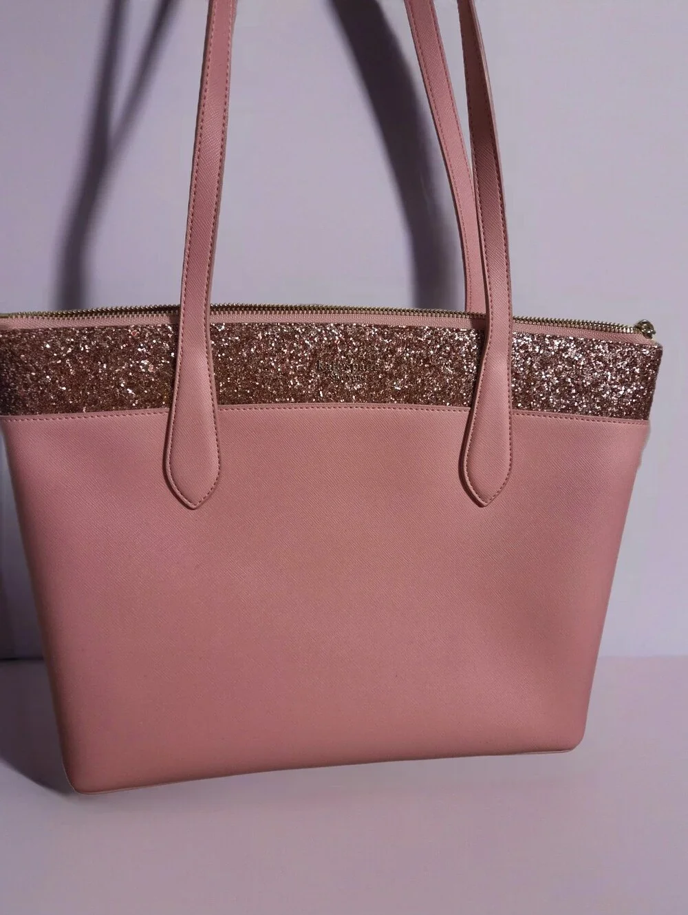 Kaye Spade Pink GLITTER tote.